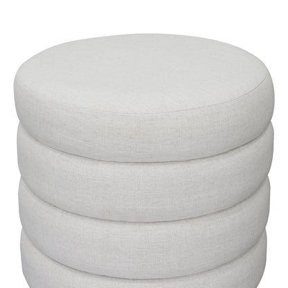 Demi Stool - Ecru Linen