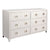 Astley 6 Drawer Upholstered Chest - Natural