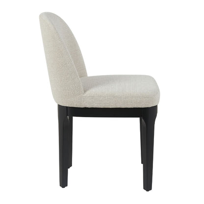 Jamie Black Dining Chair Set of 2 - Natural