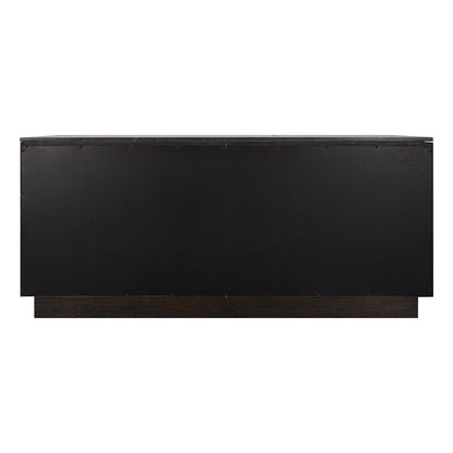 Benedict Smoked Oak Buffet - Black Marble