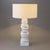 Mendoza Table Lamp - White w White Shade