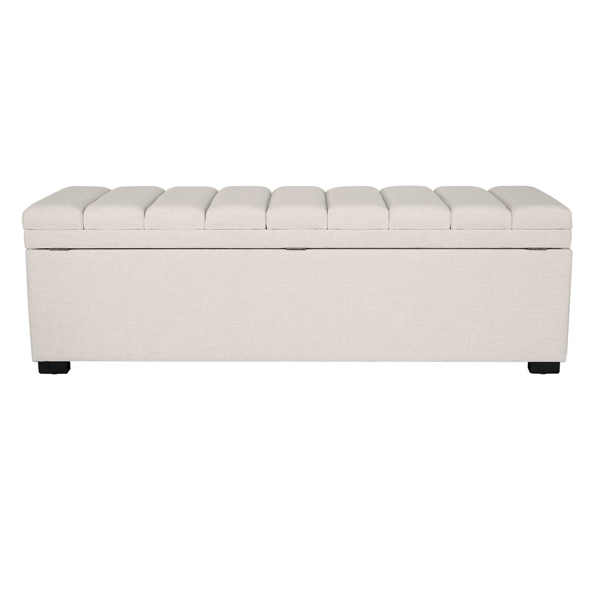 Soho Storage Bench Ottoman - Ecru