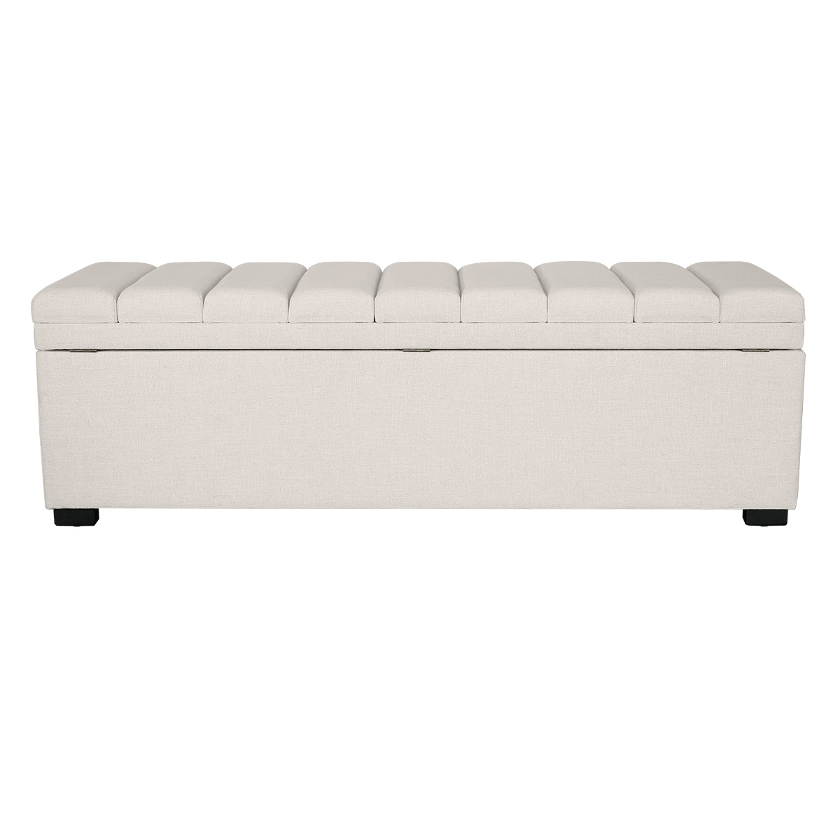 Soho Storage Bench Ottoman - Ecru