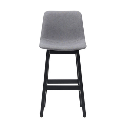 Jermaine Bar Stool Set of 2 - Stone Grey - OUTLET NSW