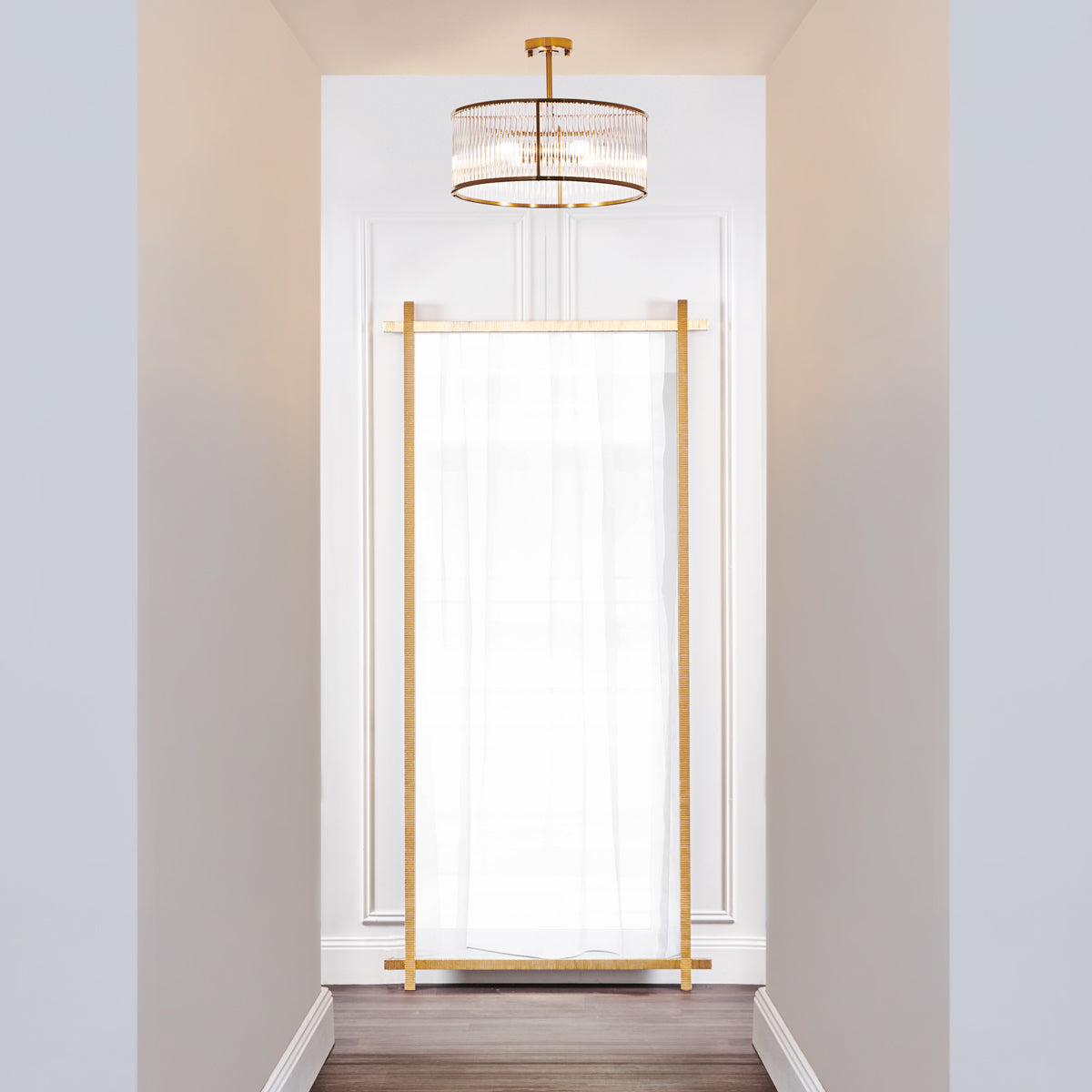 Farrah Flush Mount - Brass