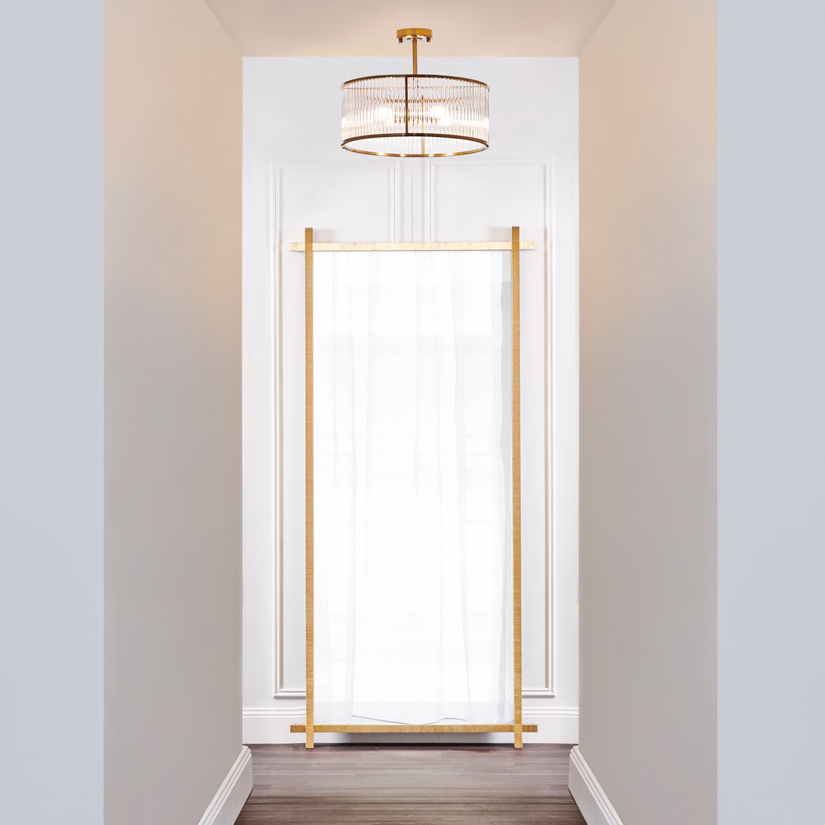 Farrah Flush Mount - Brass