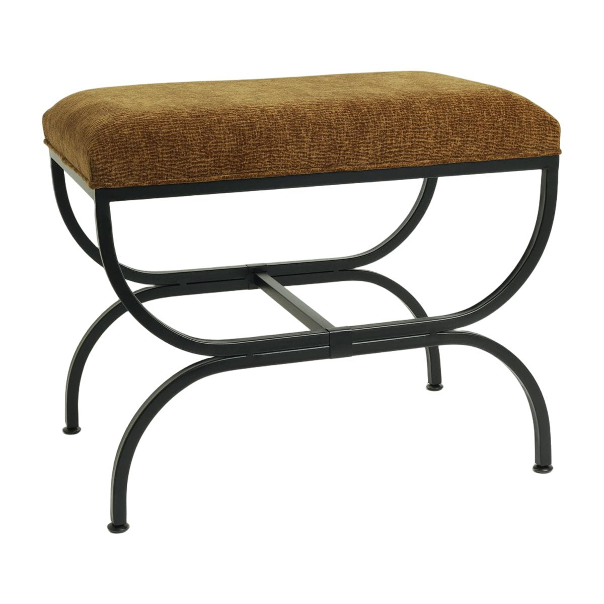 Novak Black Iron Stool -  Butterscotch – view 3