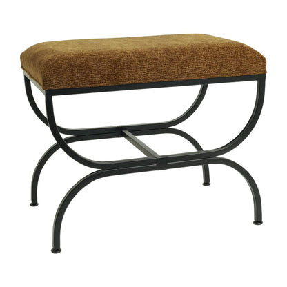 Novak Black Iron Stool -  Butterscotch – view 3