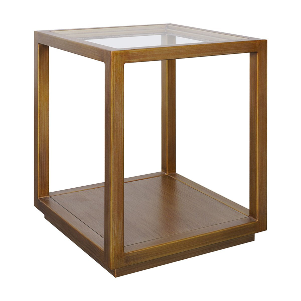 Sadie Square Side Table - Medium Antique Gold