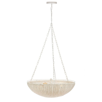 Cali Rattan Pendant - White