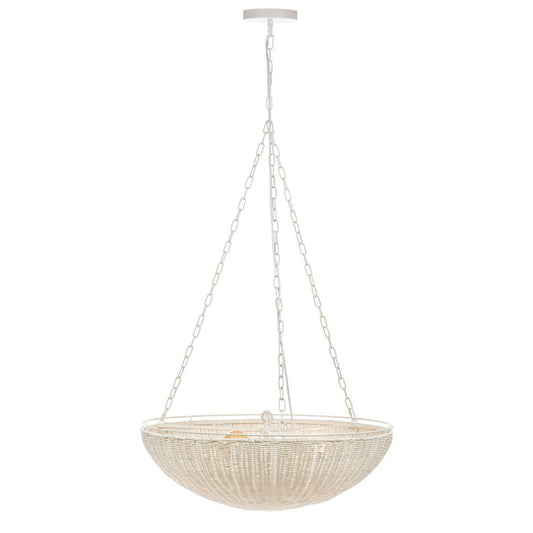 Cali Rattan Pendant - White
