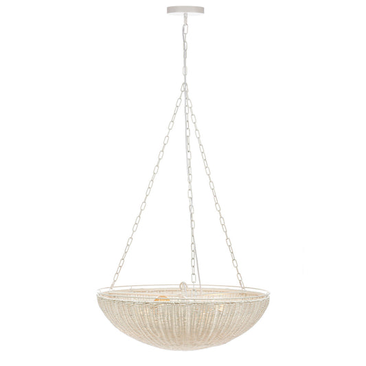 Cali Rattan Pendant - White