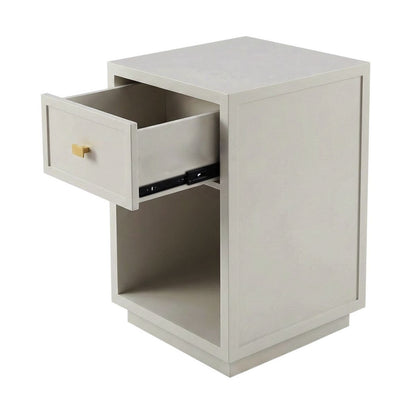 Logan 40x60cm Bedside Table - Grey