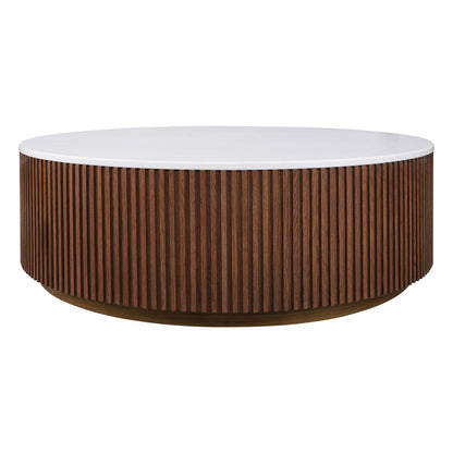 Mason Round Coffee Table - Large Walnut