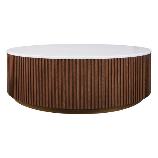 Mason Round Coffee Table - Large Walnut