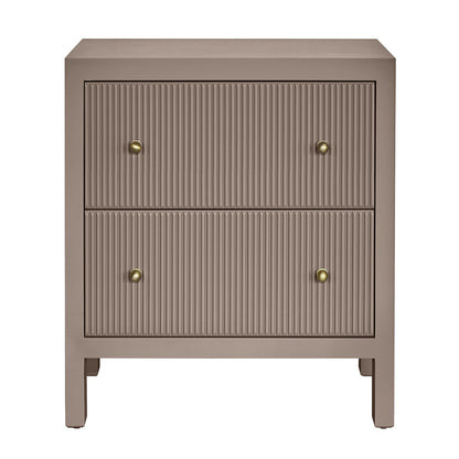 Ariana 67x76cm Bedside Table - Taupe