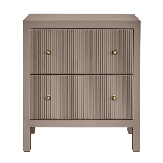 Ariana 67x76cm Bedside Table - Taupe
