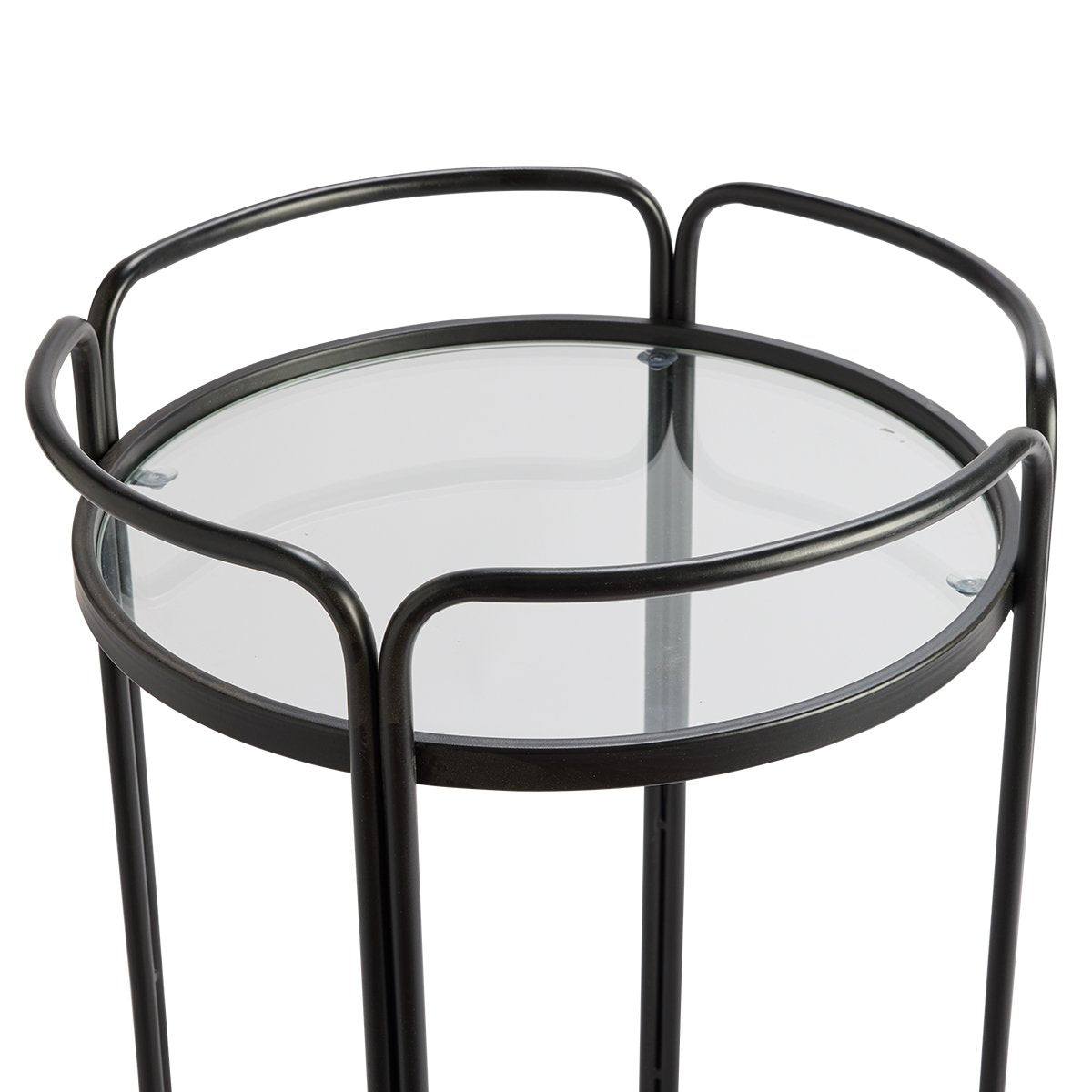 Wentworth Round Bar Cart - Black