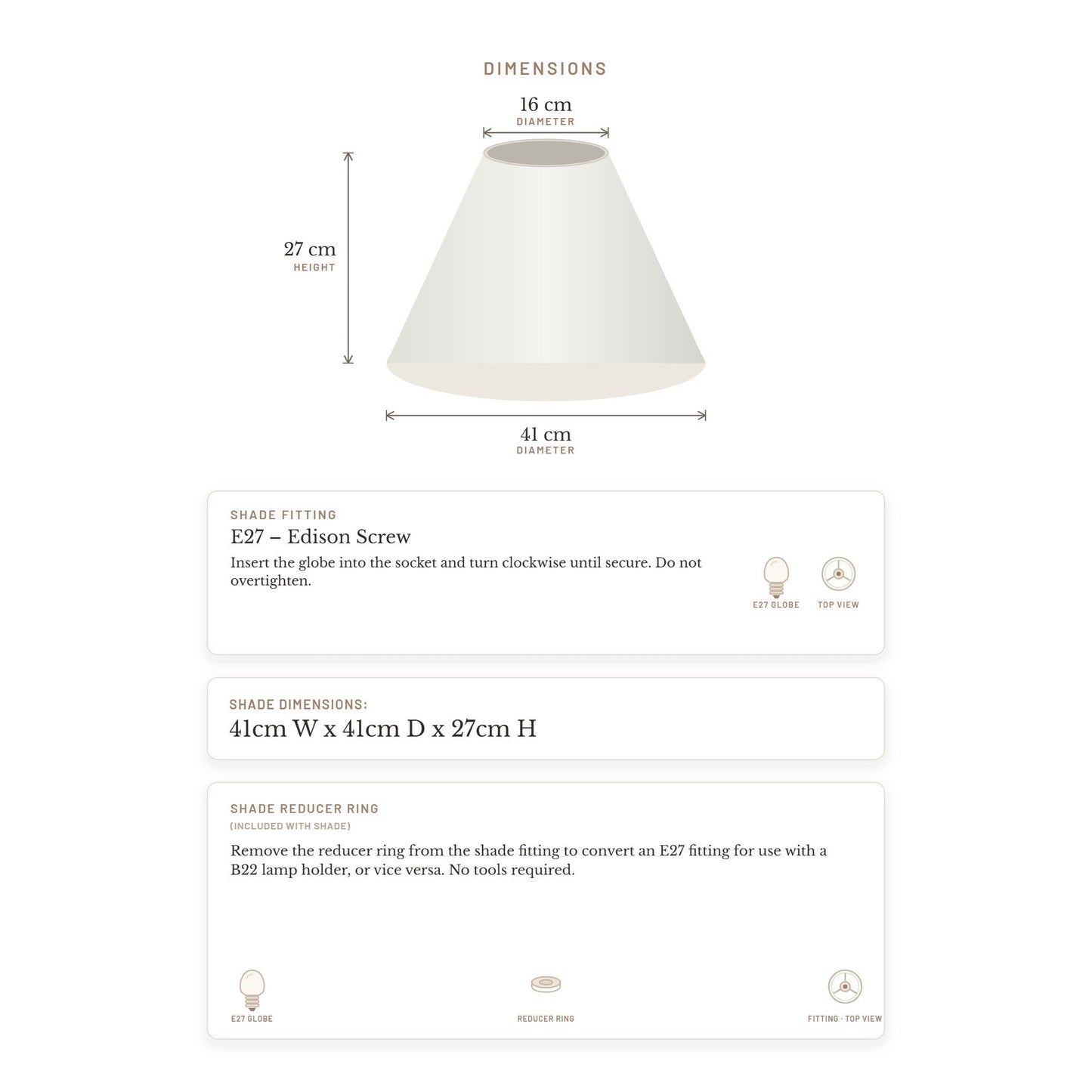Messina Empire Shade - Medium White - Bulk Buy Qty 5
