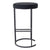 Blackley Black Iron Bar Stool - Black Linen