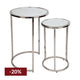 Serene Nesting Side Tables - Nickel