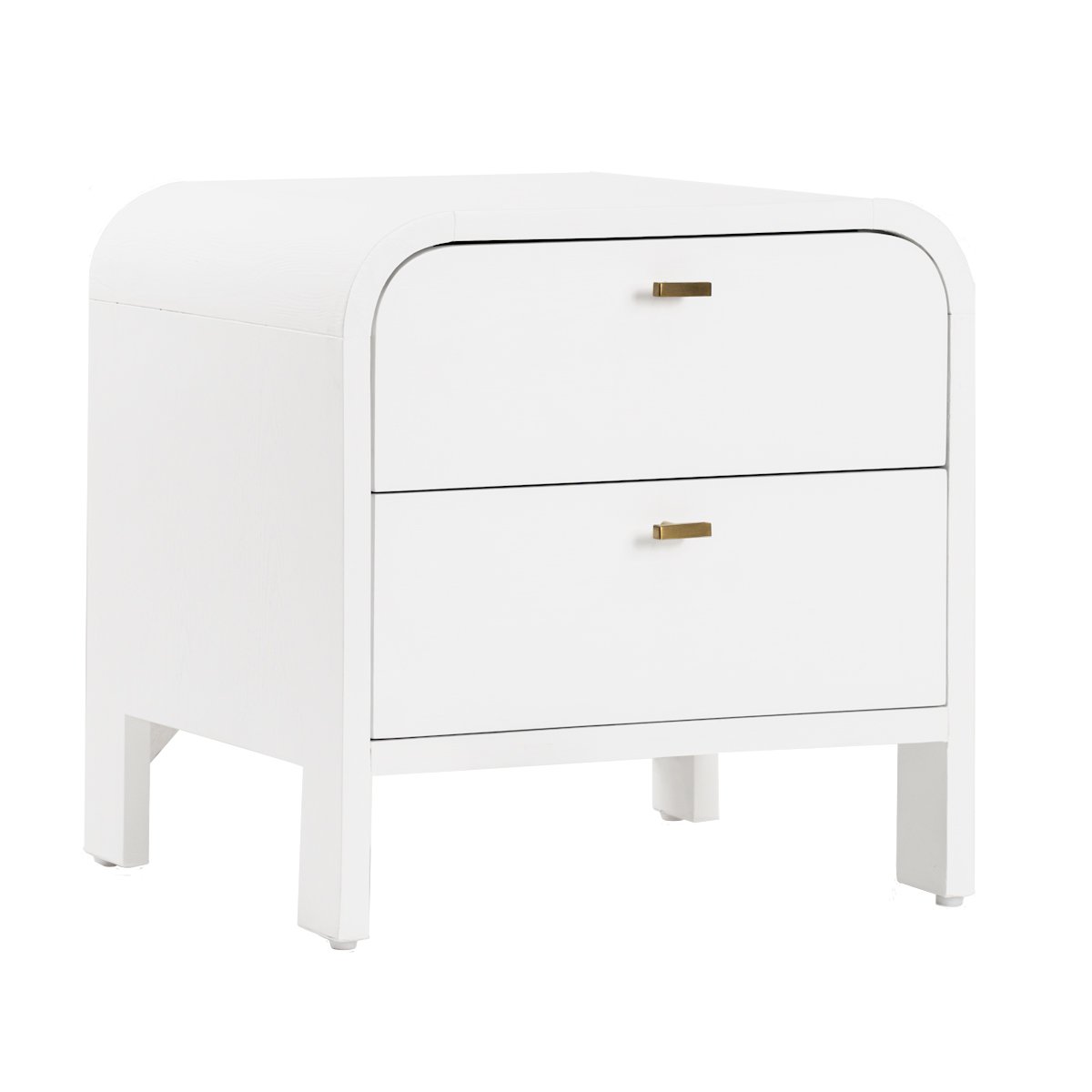 Chisholm 60x60cm Bedside Table - White