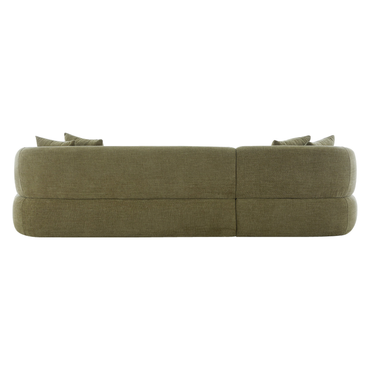Greenwich Modular 3 Seater Sofa w Left Chaise - Sage Chenille