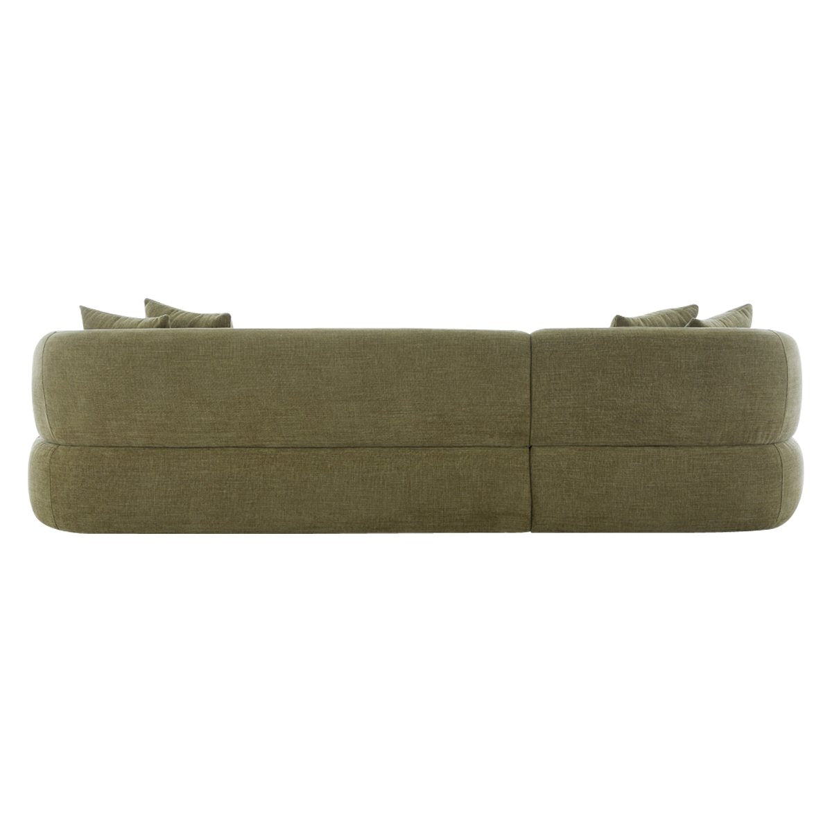 Greenwich Modular 3 Seater Sofa w Left Chaise - Sage Chenille