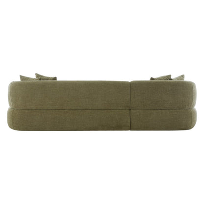 Greenwich Modular 3 Seater Sofa w Left Chaise - Sage Chenille