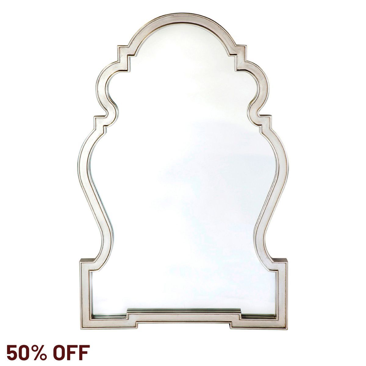 Paloma Wall Mirror - Antique Silver