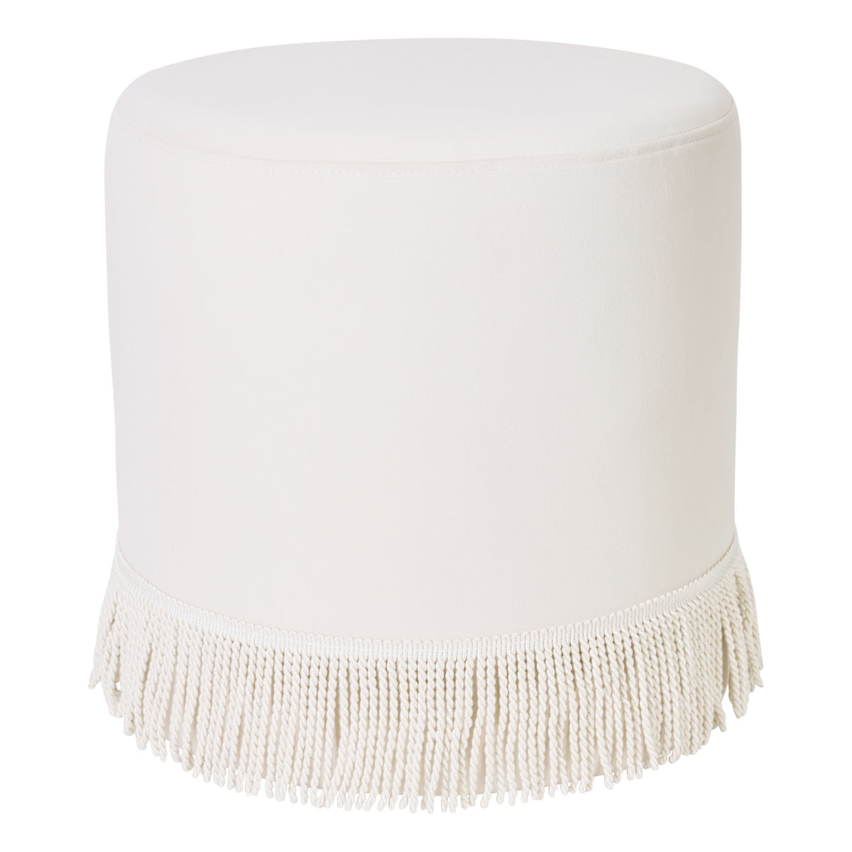 Nemi Stool - Ivory Velvet ** Offline pending re-order