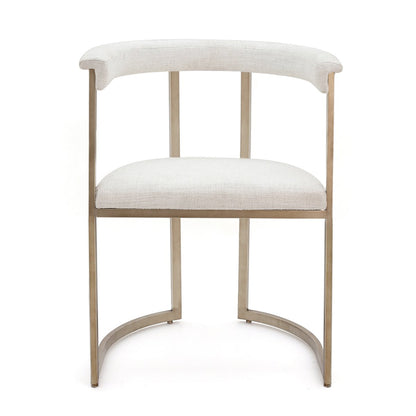Dino Dining Chair with Upholstered Arms - Natural Linen