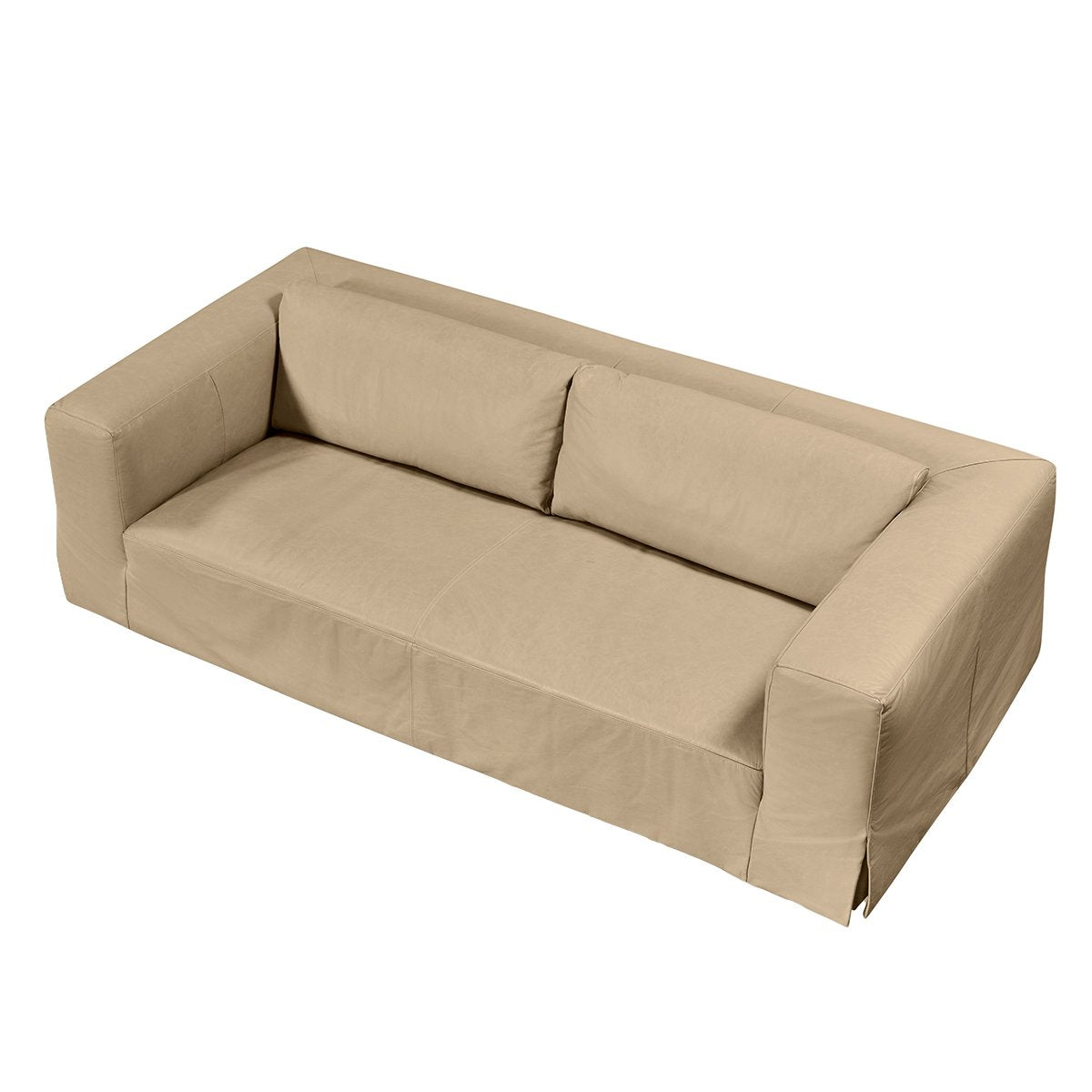 Pomona 3 Seater Sofa - Cappuccino Cream Leather