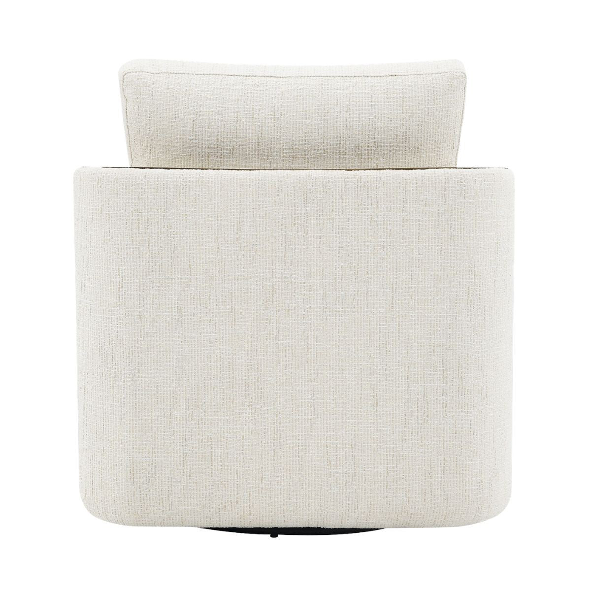 Compton Swivel Arm Chair - Brass/Ivory