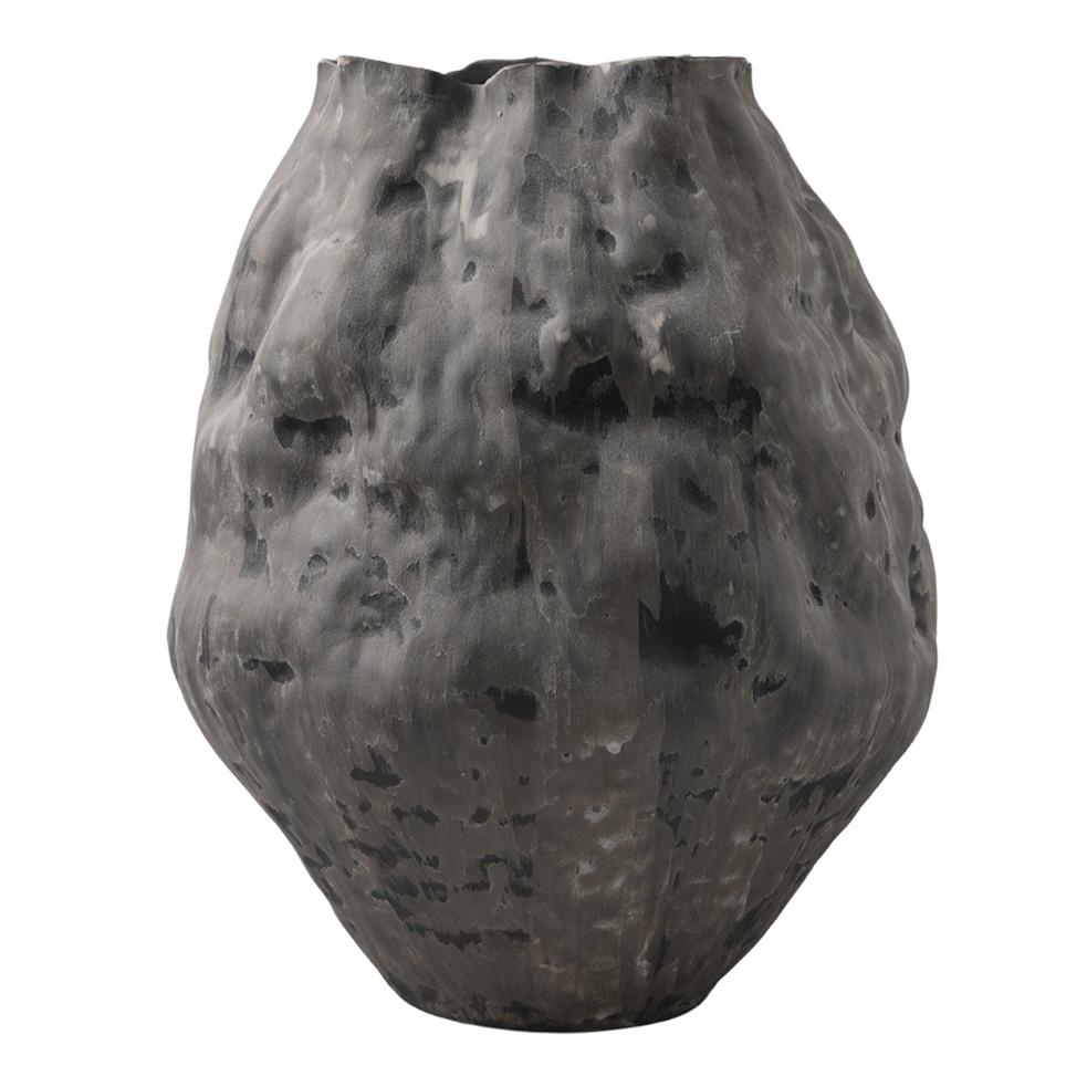 Fluer Porcelain Vase - Charcoal - OUTLET NSW