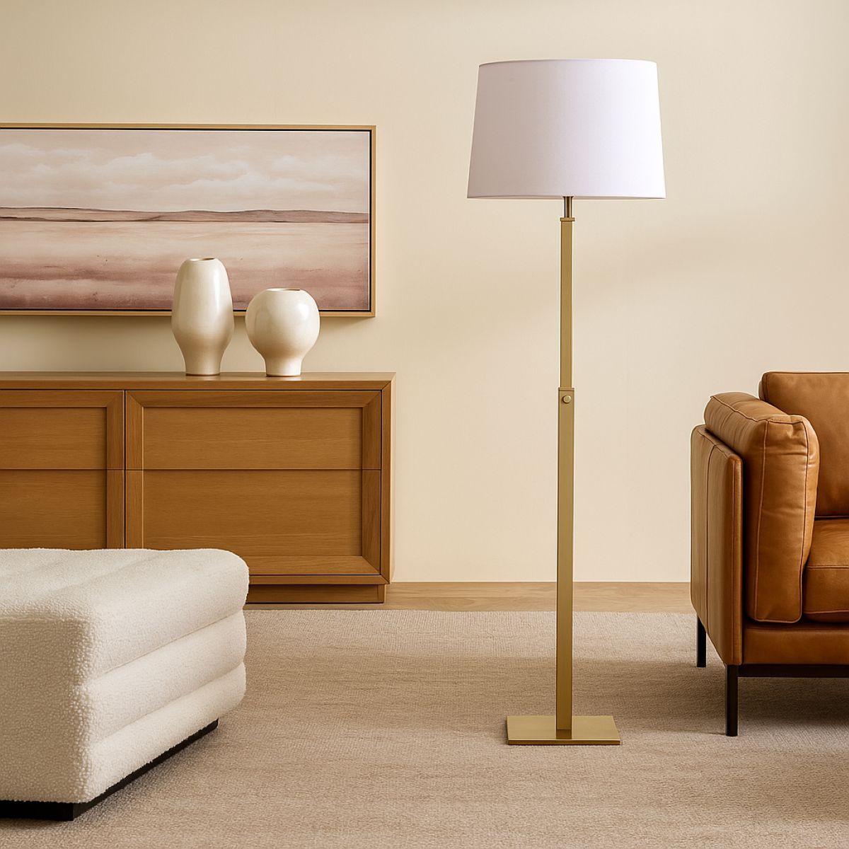 Vernon Floor Lamp - Brass