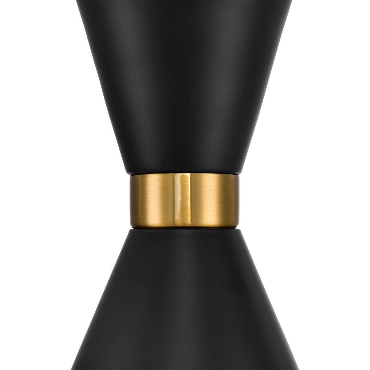 Oslo Pendant - Black w Brass