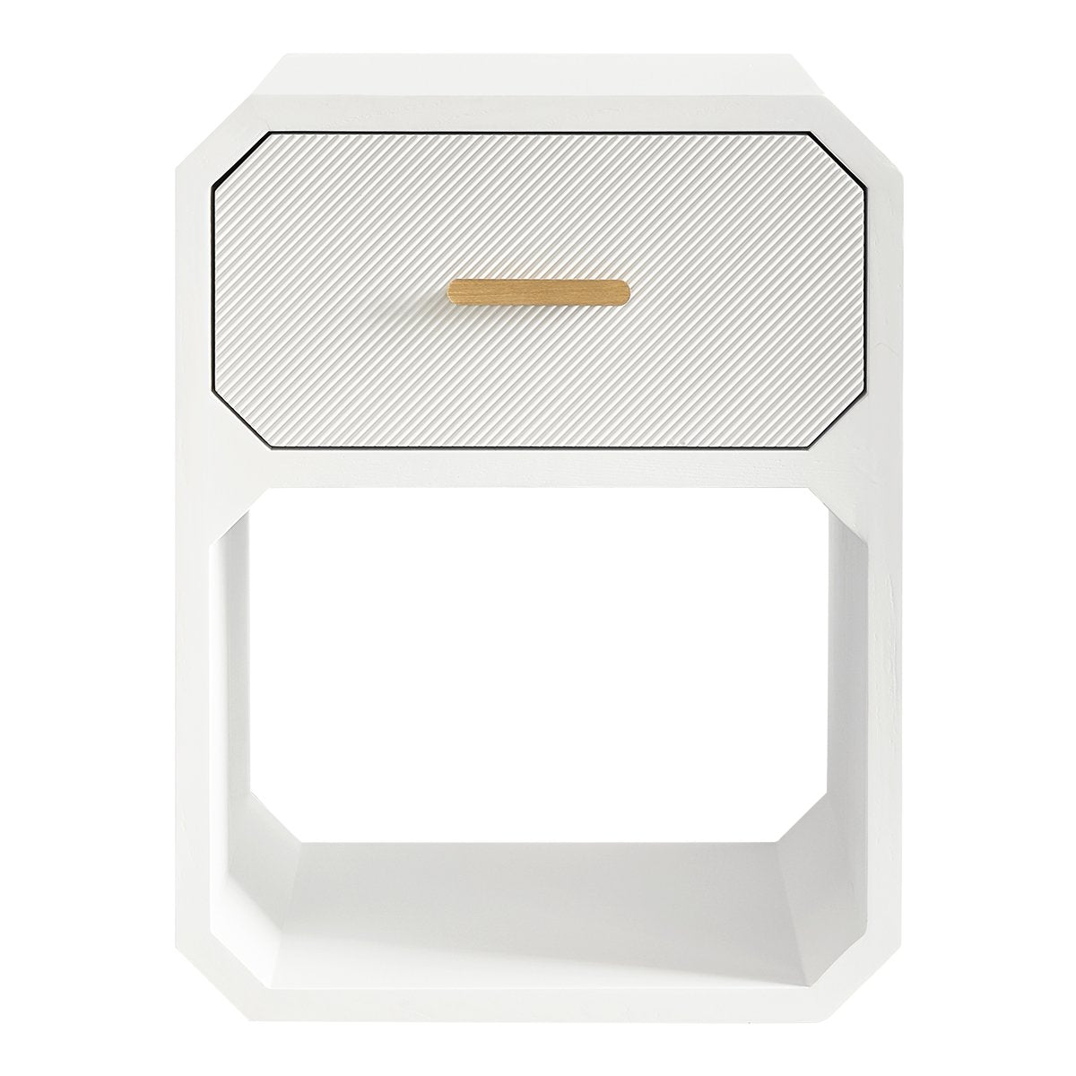 Anderson 50x65cm Bedside Table - White