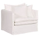 Palm Beach Slip Cover Arm Chair - White Linen