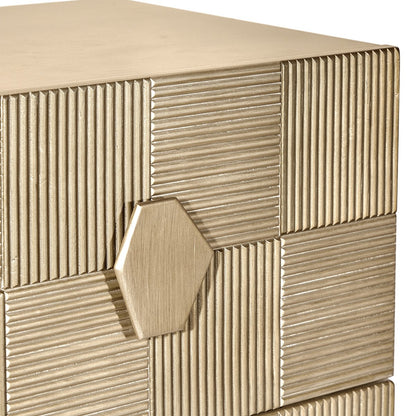 Alton 50x65cm Bedside Table - Antique Gold