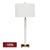 Essex Marble Table Lamp - White