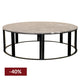 Bowie Marble Coffee Table - Medium Grey