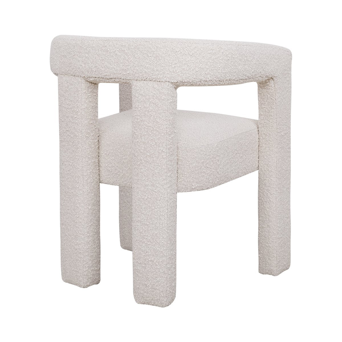 Lorenzo Arm Chair - Ivory Boucle