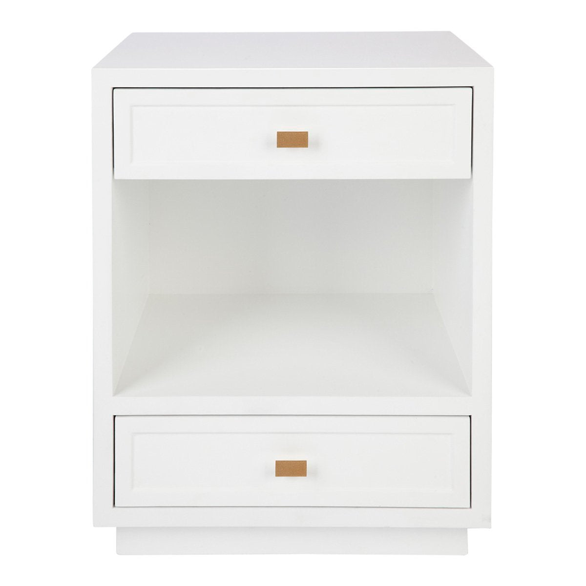Logan Bedside Table - Small White Set of 2