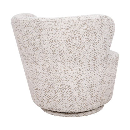 Alberta Swivel Chair - Oyster Jacquard