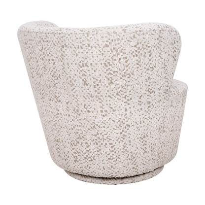 Alberta Swivel Chair - Oyster Jacquard