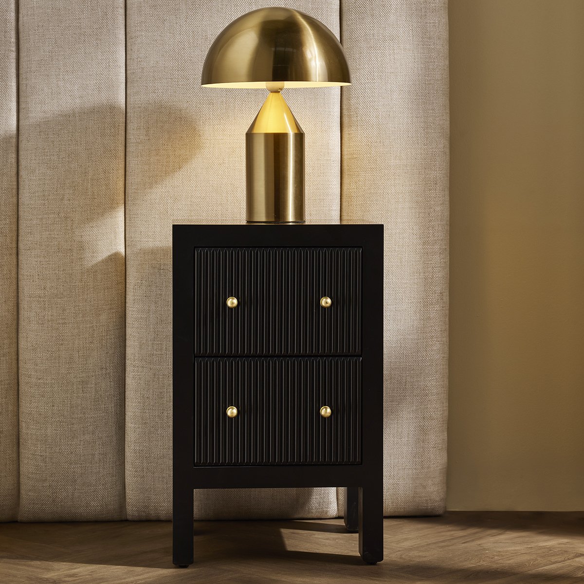 Ariana Bedside Table - Petite Black