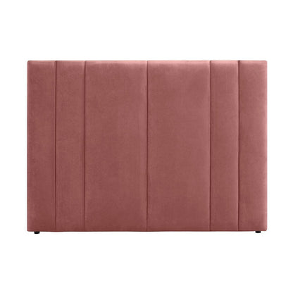Soho 195x140cm King Bedhead - Dusty Rose Velvet