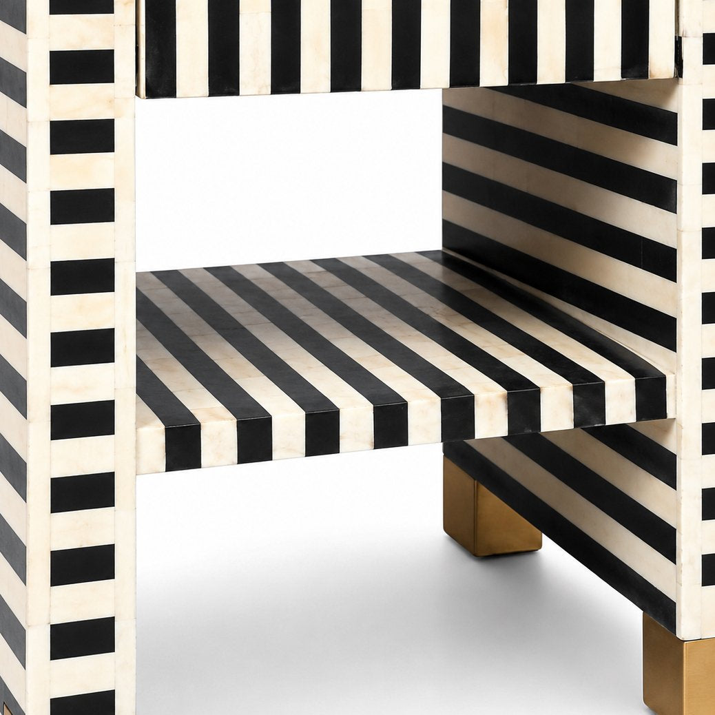 Makayla Bedside Table - Black