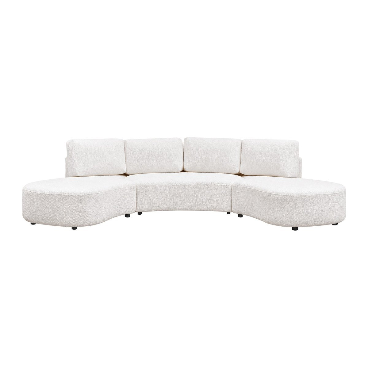 Oriel Modular 5 Seater Sofa - White Chenille